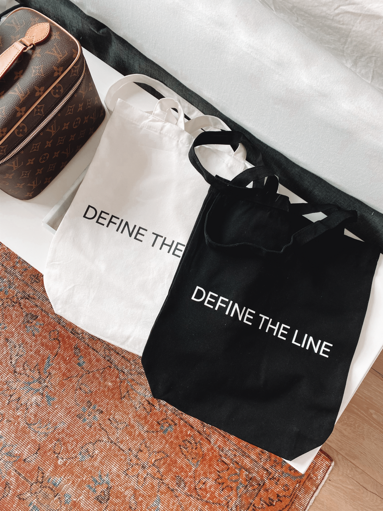 BLACK ORGANIC COTTON TOTE BAG - DTL Sport
