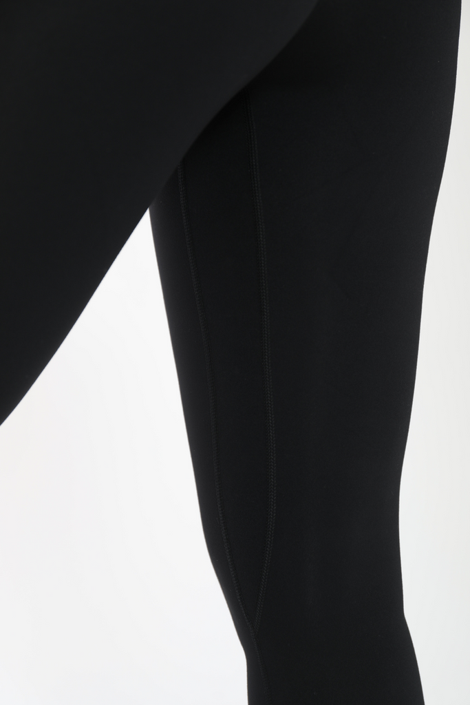 LUXE BLACK EXTRA HIGH WAISTED TIGHTS - DTL Sport