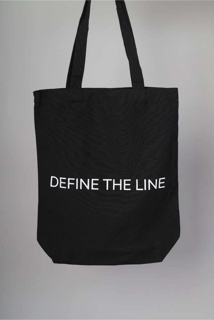 BLACK ORGANIC COTTON TOTE BAG - DTL Sport