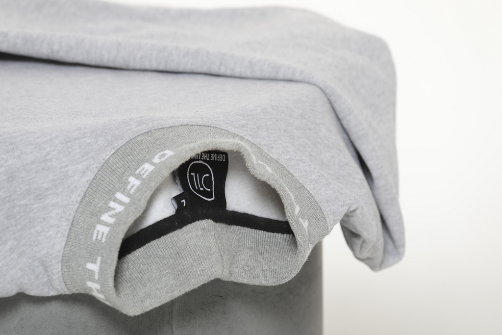 GREY LOGO NECK SWEATER - DTL Sport