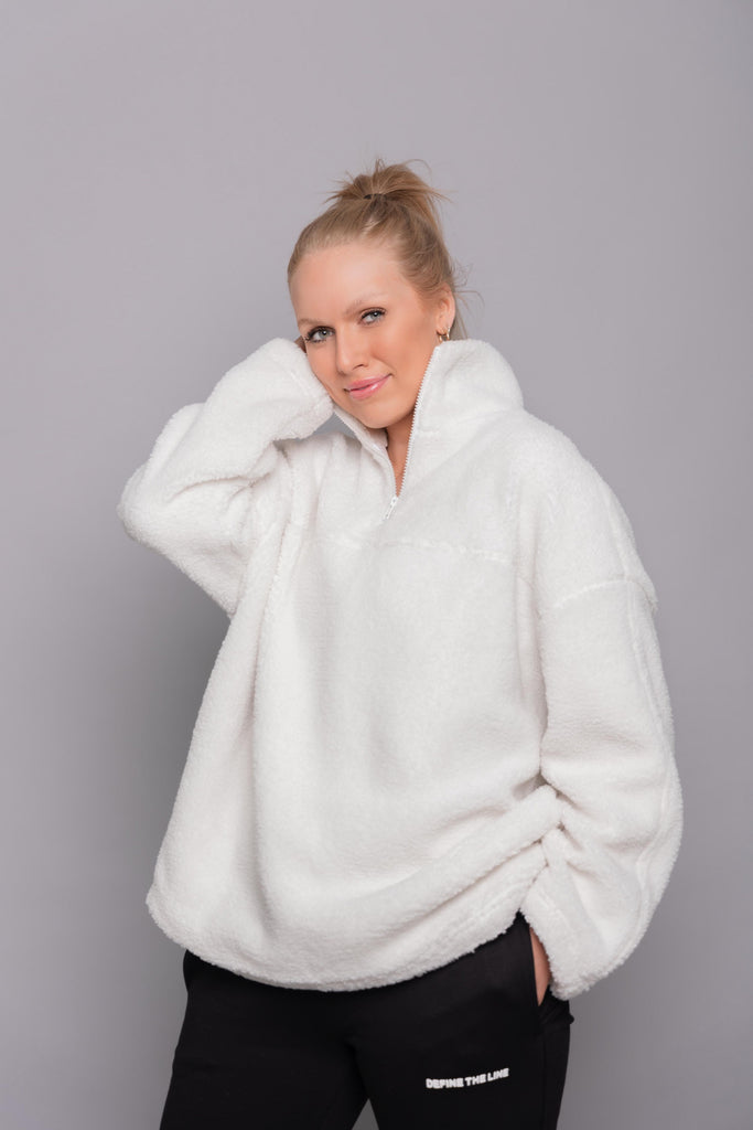 CREAM TEDDY SWEATER - DTL Sport