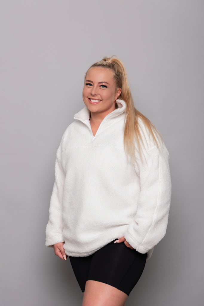CREAM TEDDY SWEATER - DTL Sport